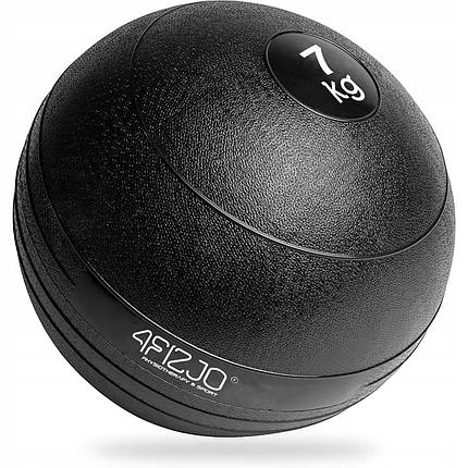 Слембол (медичний м'яч) для кросфіту 4FIZJO Slam Ball 7 кг Black (P-5907739315434), фото 1