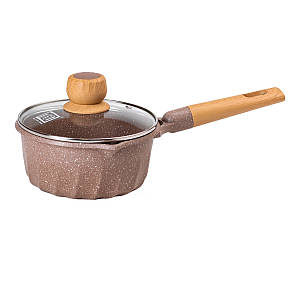 Алюмінієвий сотейник з антипригарним покриттям MGC 2,9 л з товстим дном кавовий