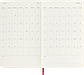 Щотижневик Moleskine 2025 середній 13х21 см червоний м’який (8056999270322), фото 5
