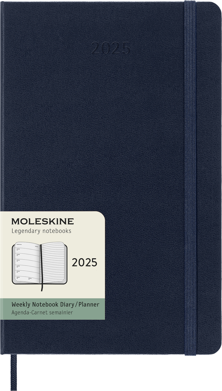 Щотижневик Moleskine 2025 середній 13х21 см сапфір (8056999270261)