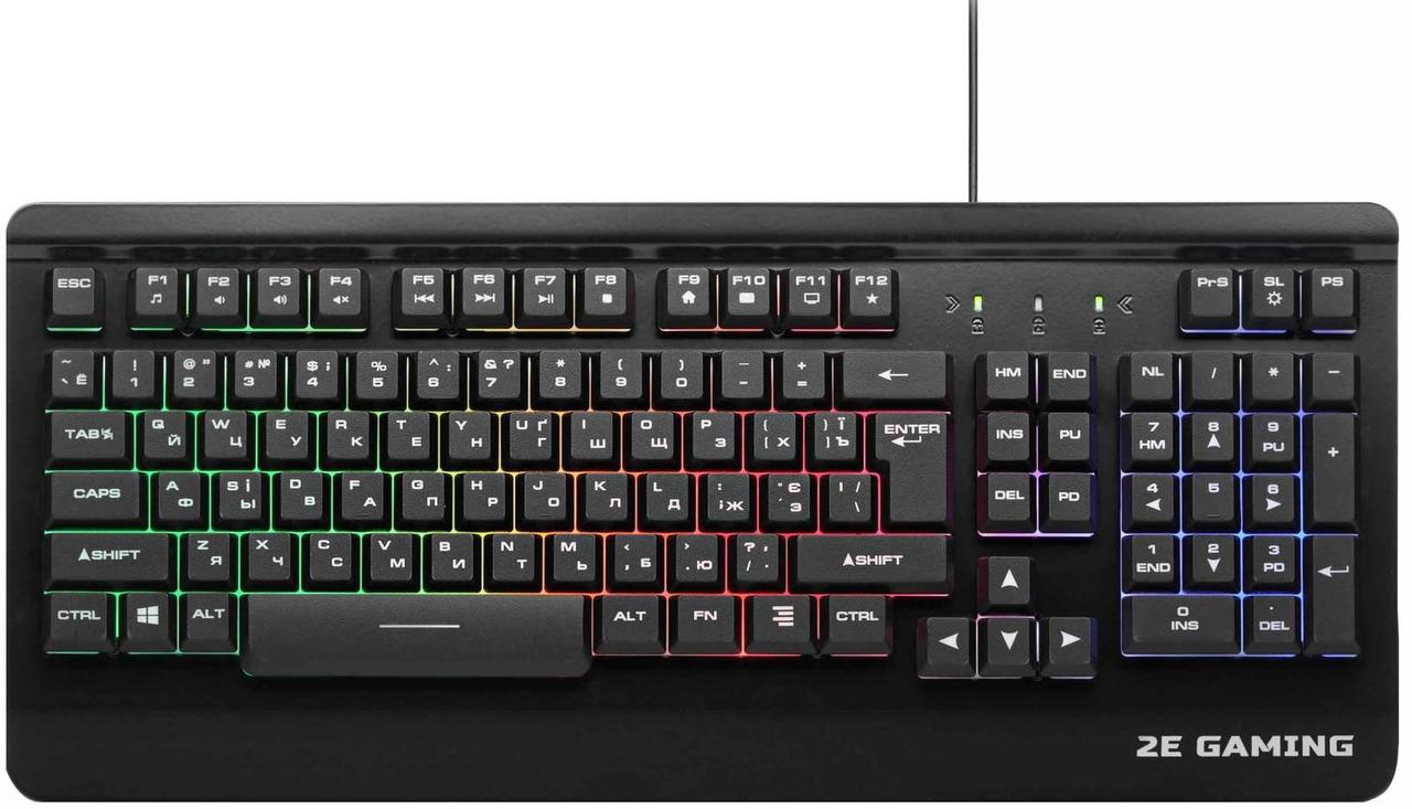 Клавіатура 2E Gaming KG320 LED USB Black (2E-KG320UB)