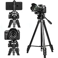 Професійний штатив Yunteng VCT - 696 для фото - відео камер та смартфонів 180 см