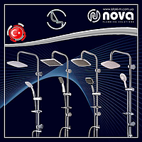 Душова система з верхнім тропічним душем NOVA