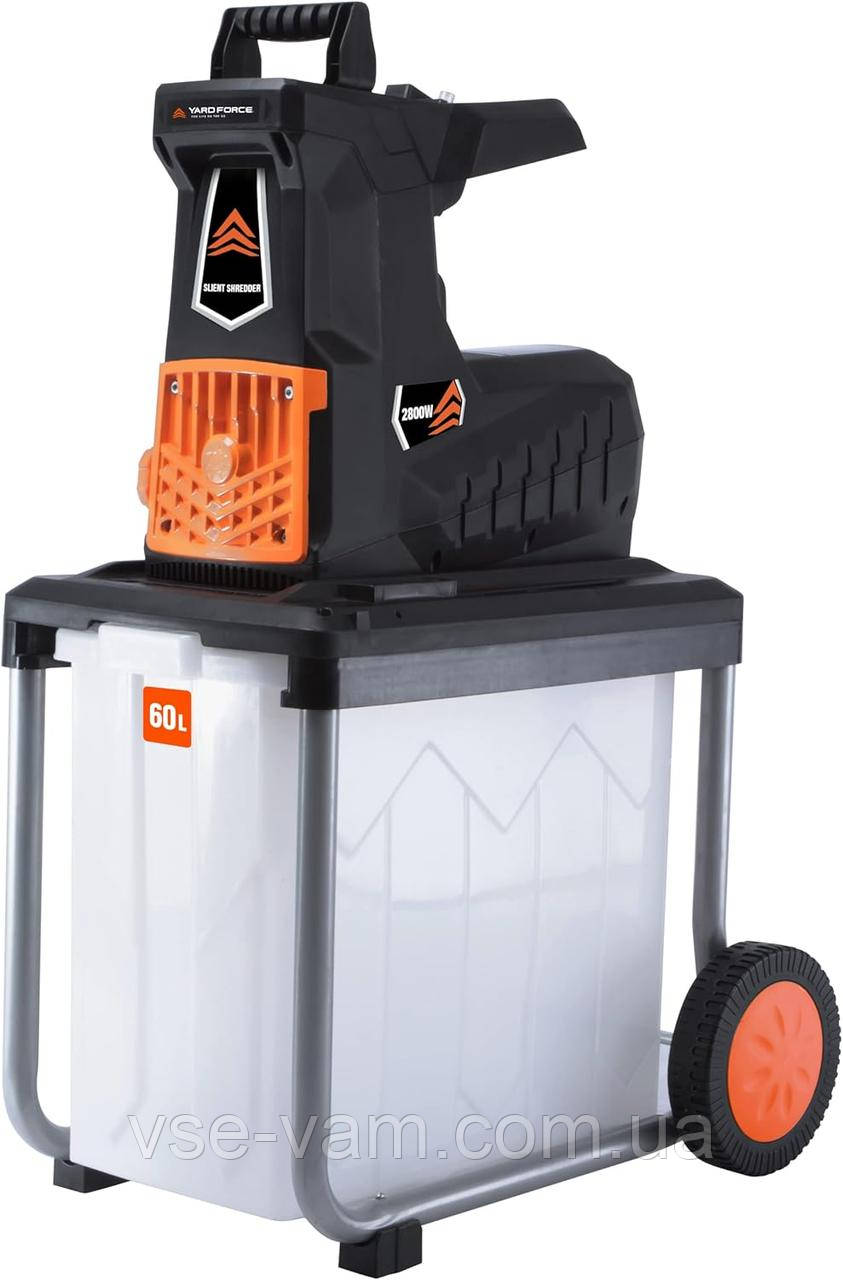 Німеччина.Електричний садовий подрібнювач Yard Force ER U45 потужність 2800 Вт, фото 1