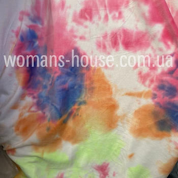 Тканина велюр Плюш (спорт) принт Різнобарвний