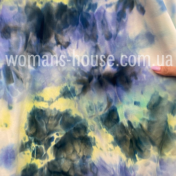 Тканина велюр Плюш (спорт) принт Різнобарвний