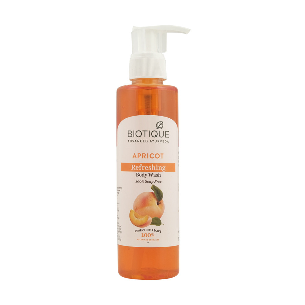 Гель для душу Абрикос освіжаючий для всіх типів шкіри BIO APRICOT GEL 190 ML BIOTIQUE Індія