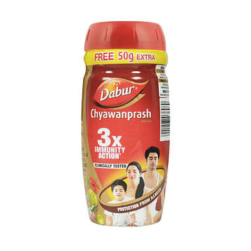 Біодобавка для покращення імунітету CHYAWANPRASH RED 3*1 DABUR ЧАВАНПРАШ РЕД ДАБУР 500ГРМ 3*НИЙ ИММУНИТЕТ