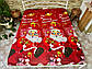 Простирадло на резинці двоспальна "Новорічний настрій 2" | Сатин 180х200 см, фото 6