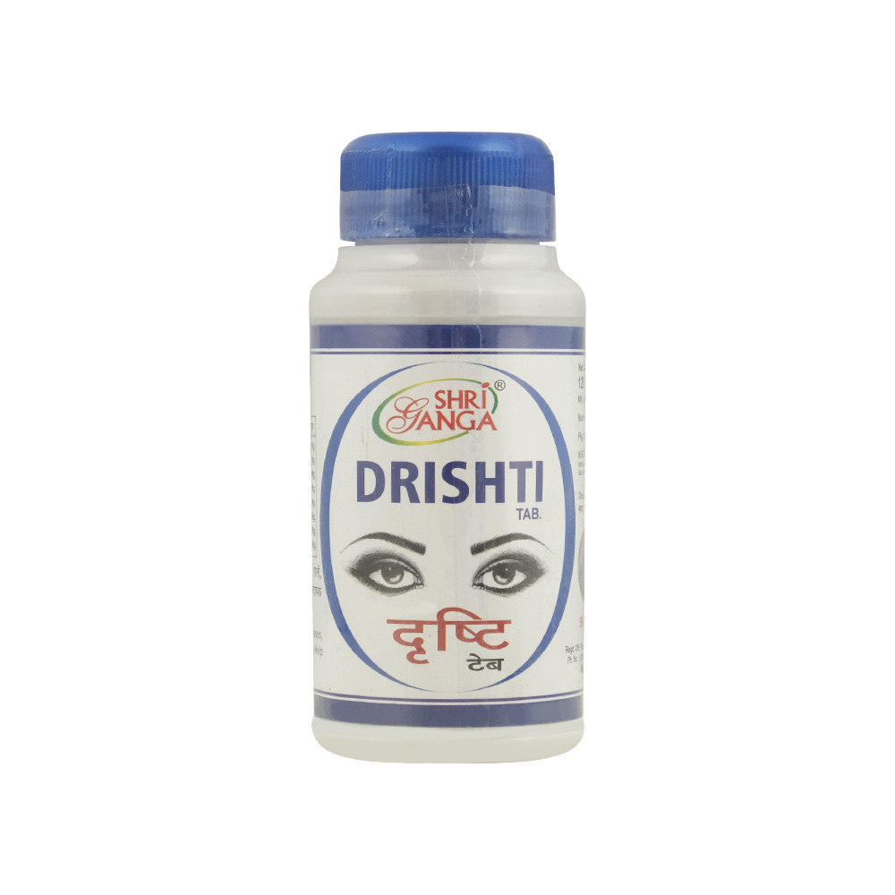 Препарат для покращення зору DRISHTI SHRI GANGA 120 таб, засіб від коньюктивіту та глаукоми Дрішті