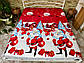 Простирадло на резинці двоспальна "Новорічний настрій 3" | Сатин 160х200 см, фото 6