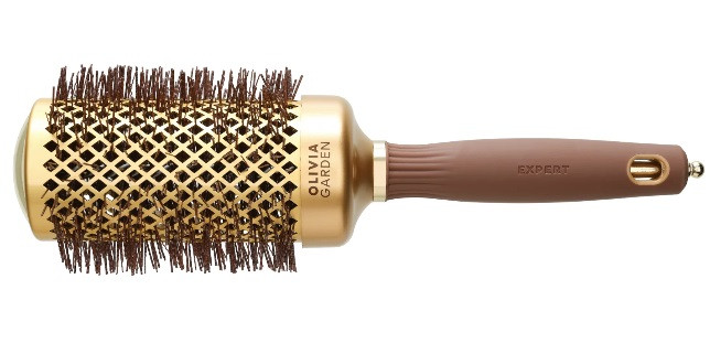 Брашинг Expert Blowout Speed Wavy Bristles Gold&Brown 55 мм OLIVIA GARDEN, фото 1
