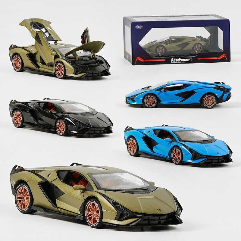 Машинка GT - 07739 (24/2) "Авто Експерт", 3 кольори, металопластик, 1:24, звук, світло, інерція, рухомі
