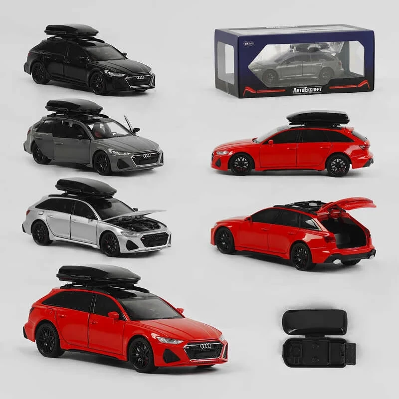 Машинка GT - 05963 (24/2) "Авто Експерт", 4 кольори, металопластик, 1:24, звук, світло, інерція, рухомі