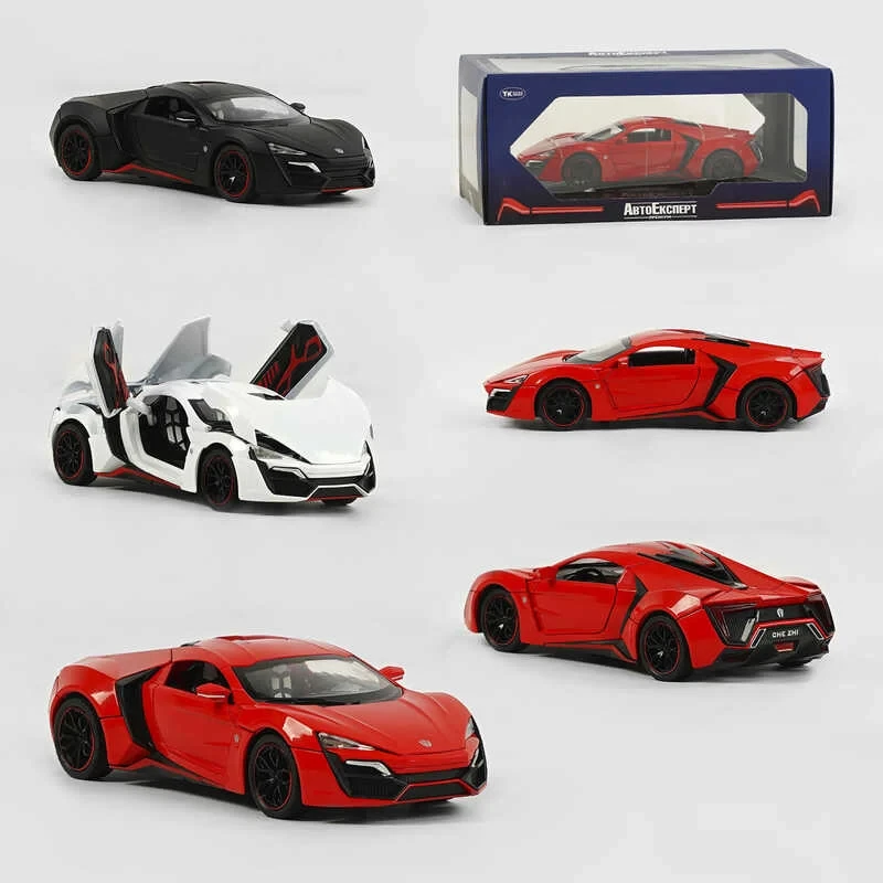 Машинка GT - 07670 (24/2) "Авто Експерт", 3 кольори, металопластик, 1:24, звук, світло, інерція, рухомі
