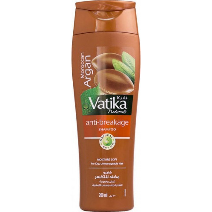 ШАМПУНЬ З МАСЛОМ АРГАНИ 200МЛ., DABUR VATIKA ARGAN SHAMPOO 200ML.