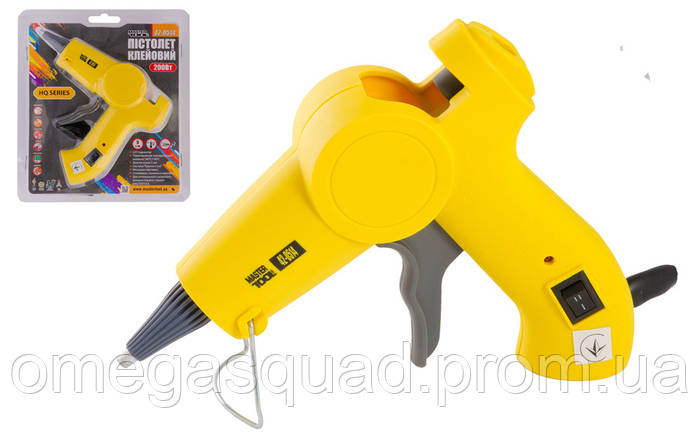 Пистолет клеевой MASTERTOOL Ø7.2 мм 200 Вт 5 г мин Капля-Стоп с ...