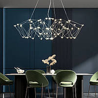 Дизайнерська світлодіодна стильна люстра MJ 206-800 CH