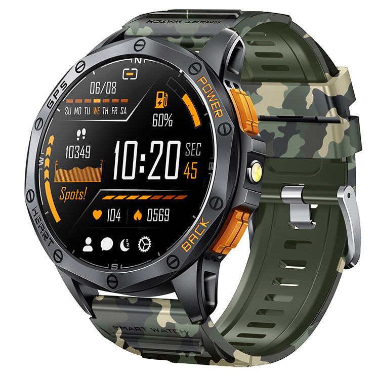 UWatch Розумний смарт годинник Smart GPS Max ArmyGreen, 2 ремешка