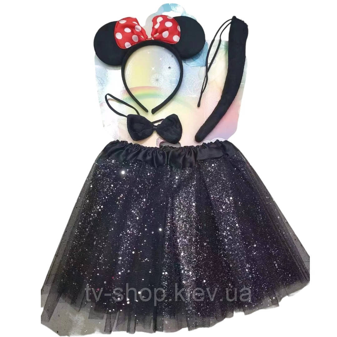 Набір Мінні Маус спідниця й обруч, фото 1