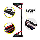 Турнік розсувний Cornix Elite+ 100-140 см XR-0295 Black/Red, фото 4