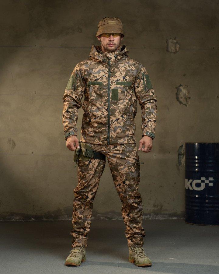 Костюм Softshell Піксель Демісезонний польовий софтшель rocket НП4862 ТМ, фото 1