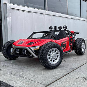 Дитячий електромобіль на акумуляторі Багі JS3168 з пультом радіокерування для дітей 3-8 років червоний