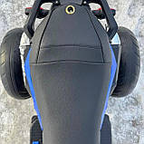 Дитячий електро мотоцикл триколісний на акумуляторі Bambi M 5037 для дітей 3-8 років синій, фото 10