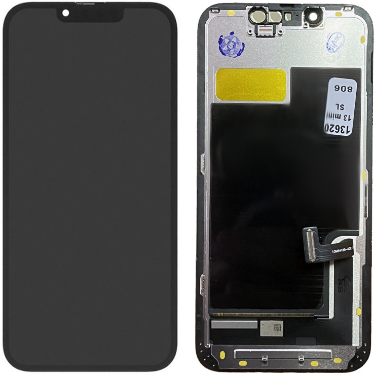 Дисплей iPhone 13 mini в зборі із сенсором і рамкою black (SLHard OLED)