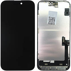 Дисплей iPhone 15 Plus у зборі із сенсором і рамкою black (знятий оригінал)