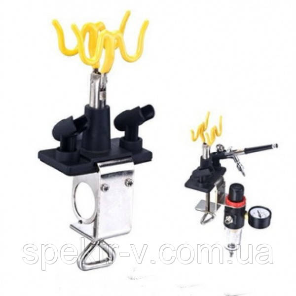 Підставка під аерографи (4 шт.) на струбцині, фото 1