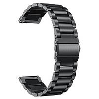 Ремінець металевий чорний розмір 24