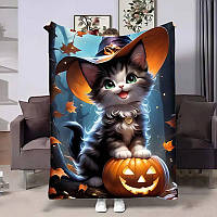 Плед 3D Halloween Cat 4200_A 17602 160х200 см ТМ