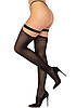 Панчохи Leg Avenue Thigh highs with garter top Black One Size Bomba💣, фото 2
