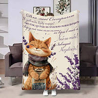 Плед 3D з побажаннями для сестри Сестрі Ніжні обійми 4209_B 17622 135х160 см ТМ