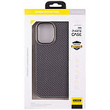 Чохол TPU+PC Carbon with MagSafe для Apple iPhone 16 (6.1") Grey, фото 6