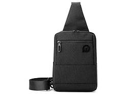 Сумка-слінг чорний 24*17*7см тканина ТМ КИТАЙ