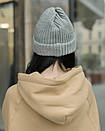 Світло-сіра жіноча шапка Staff light gray, фото 2