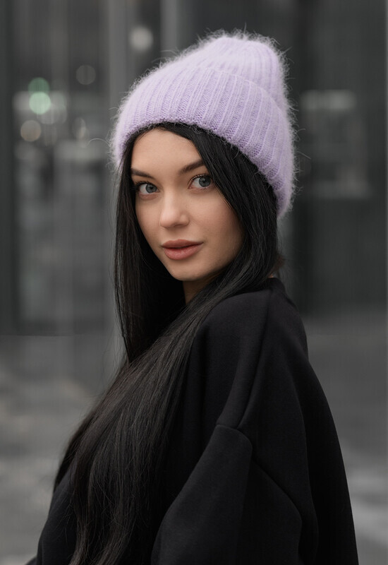 Жіноча шапка бузкового кольору Staff 101 lilac, фото 1