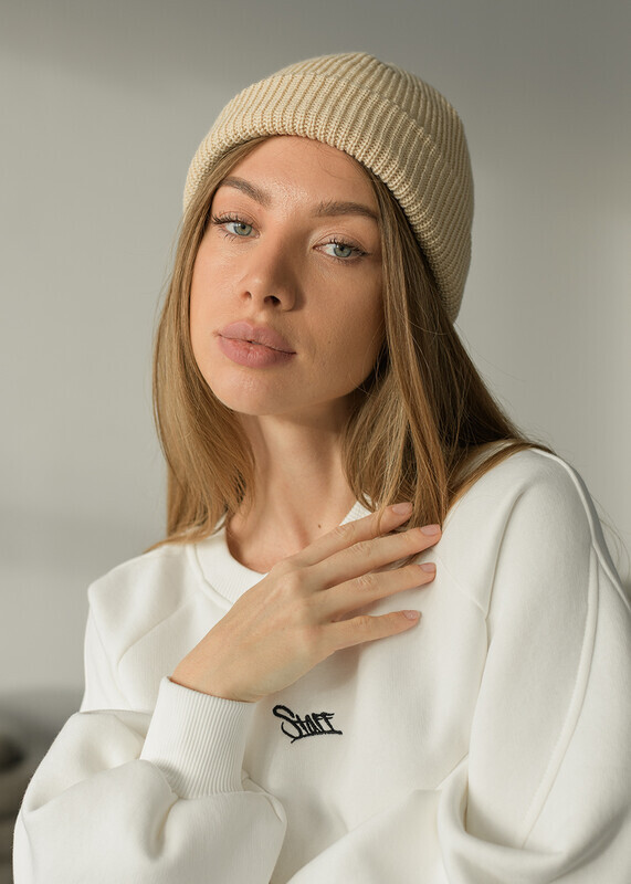 Жіноча шапка Staff у бежевому кольорі beige, фото 1
