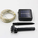 Гірлянда на сонячній батареї Solar Fairy Lights 300 LED 30 метрів Warm White, фото 4
