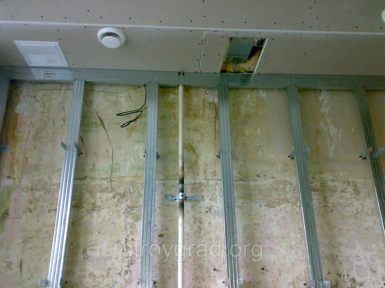 Монтаж (обшивка) гіпсокартону на стіни (профіля), фото 1