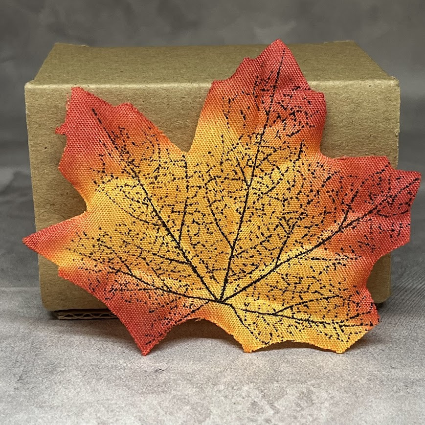 Кленовий лист, 8,5*7 см, колір-помаранчево-жовтий, арт 017153, упаковка 10 ш, Різнокольоровий, фото 1