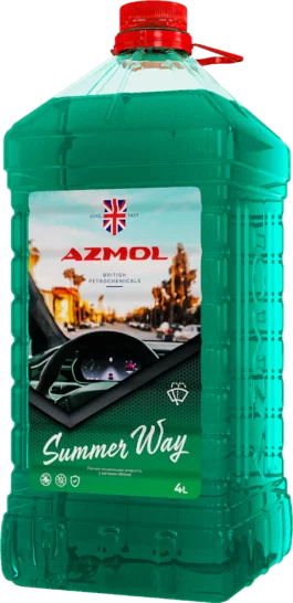 Рідина омивача літня AZMOL Summer Way Зелена Азмол 4 л