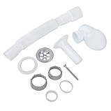 U1010 умивальник 1 1/4*40, литий випуск, гофротруба 40*40/50 {45}, фото 2