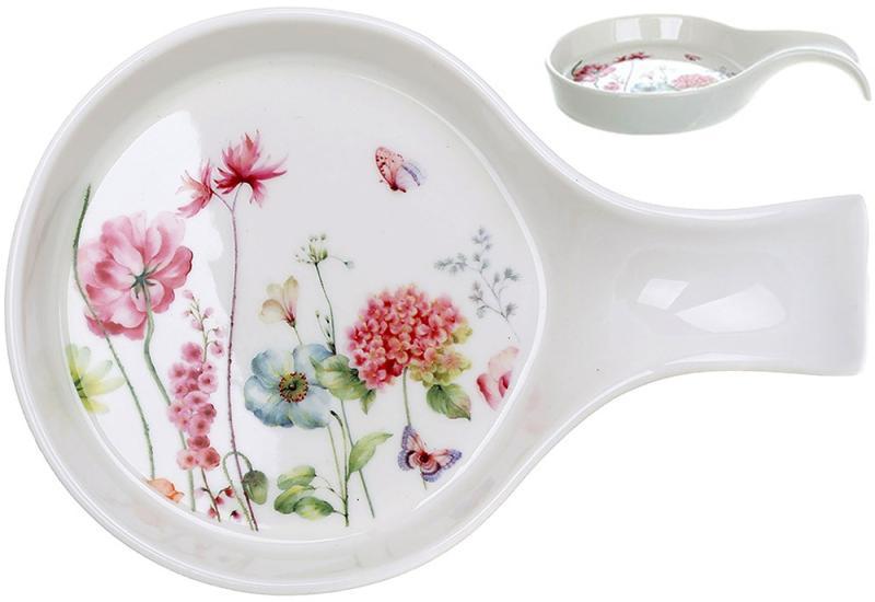 Підставка для ложки Flower Garden 18х12 см, порцелянова