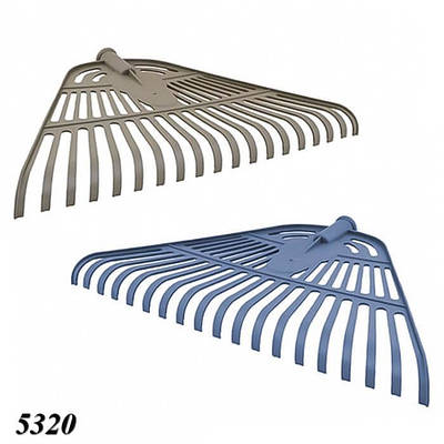 Граблі віялові пластикові без тримача 47х27 см