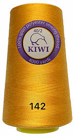 Швейна нитка Kiwi 40/2 No142 відтінок жовтого
