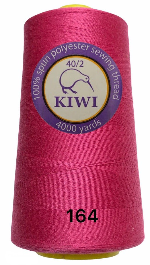 Швейна нитка Kiwi 40/2 No164 колір малиновий, фото 1