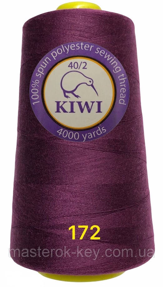 Швейна нитка Kiwi 40/2 No172 відтінок фіолетовий